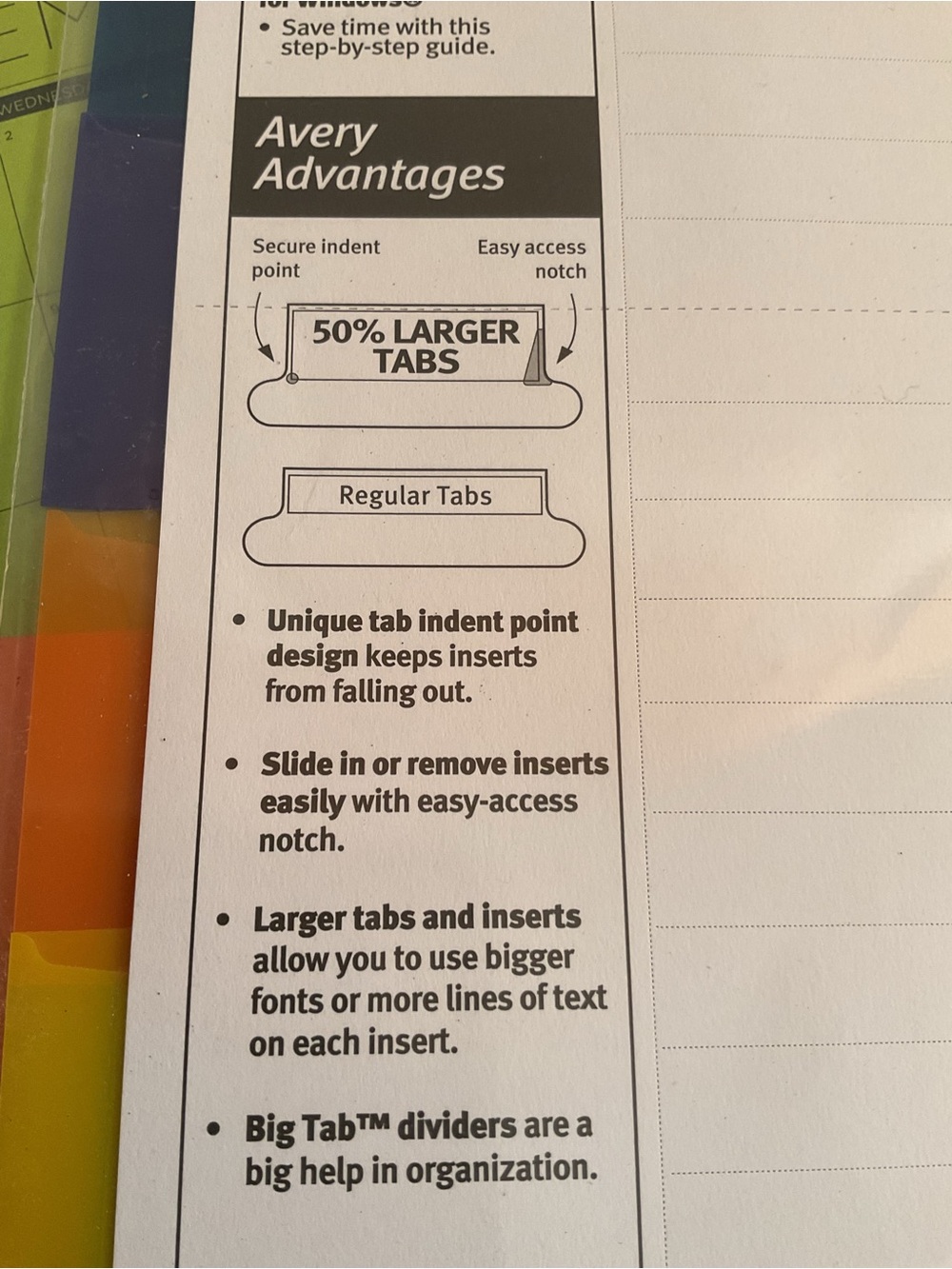 3 Pack ! Avery 5 Big Tab Insertable Plastic Dividers 11900 Lot Of 3 Packages - Picture 2 of 3
